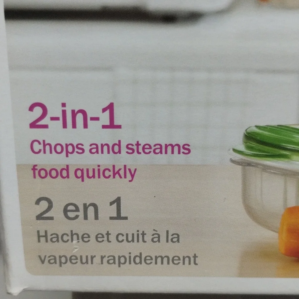 Munchkin Fresh Food Chopper & Steamer 2-in-1‎ Baby Food Maker BPA-Free